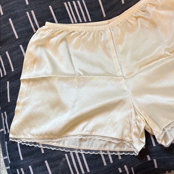DONNI. Silk Tap Shorts in Light Yellow - Picture 6 of 17
